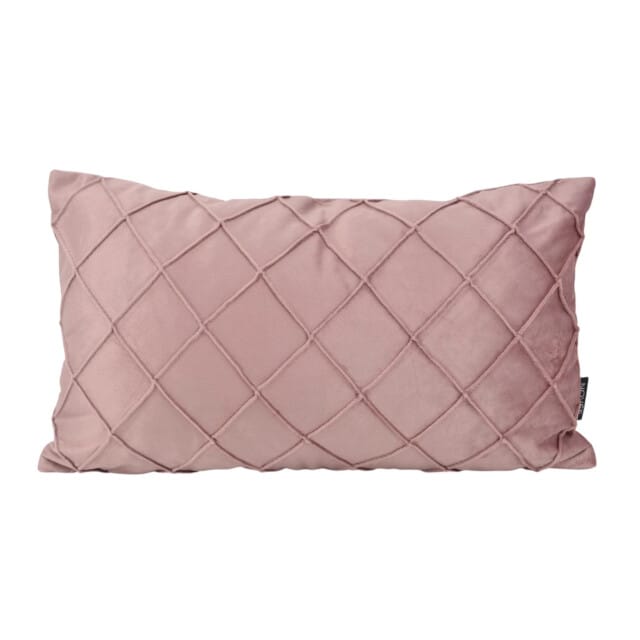 NOVÉE Sierkussen velvet cross oudroze | 30x50 cm | velvet/polyester