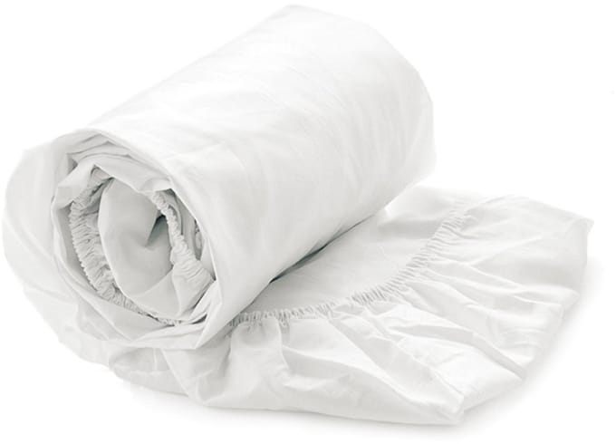 Heckettlane Hoeslaken Elementi - 90x200 cm - 100% Katoen-Satijn - Wit