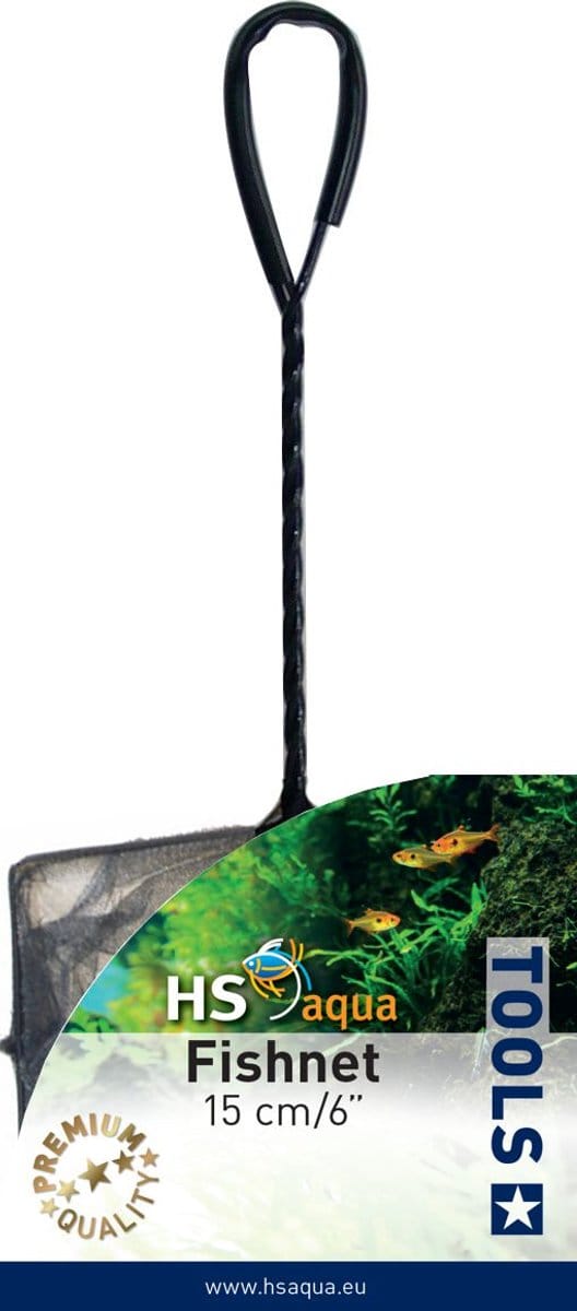 Visnet fijn zwart 15 cm/6 inch