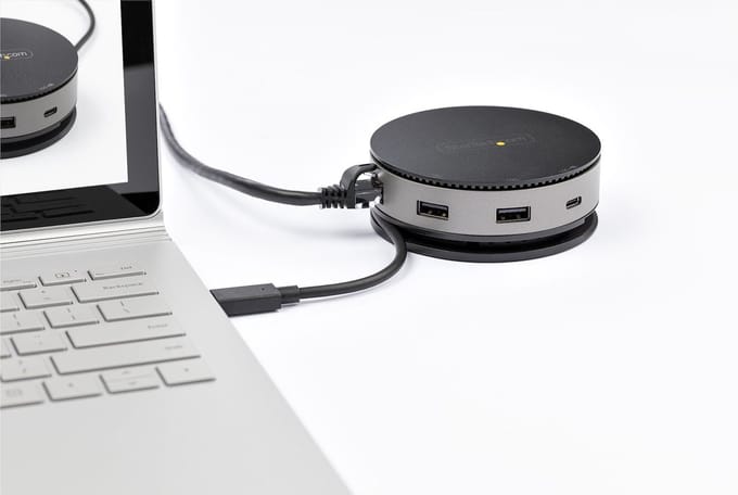 USB Hub Startech DKT31CHDVCM Black