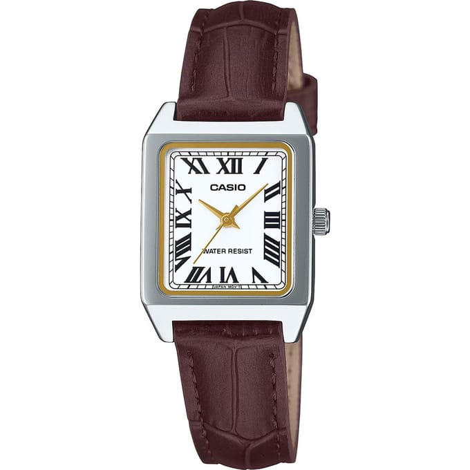 Casio Casio Collection LTP-B150L-7B2EF Horloge - Leer - Bruin - Ø 23.5 mm
