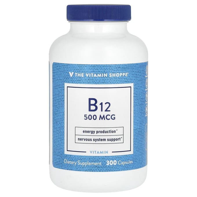 The Vitamin Shoppe, Vitamine B12, 500mcg, 300 capsules
