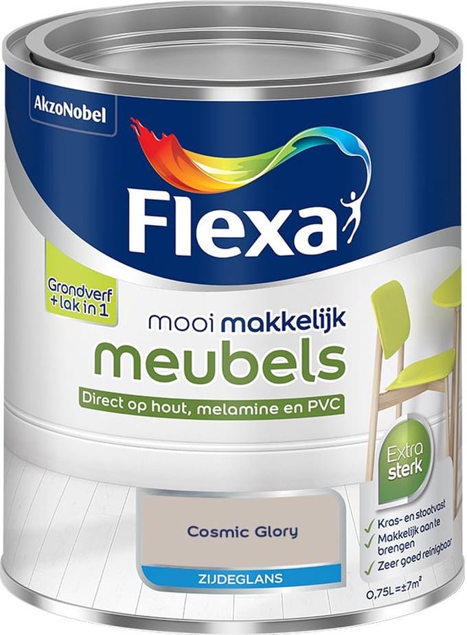 Flexa - Mooi Makkelijk Meubels Zijdeglans - Cosmic Glory - Mengverf - 750 Ml