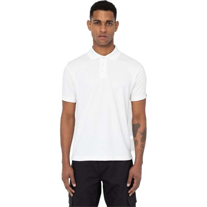 Dickies Everyday Polyester Heren Wit Polo Shirt