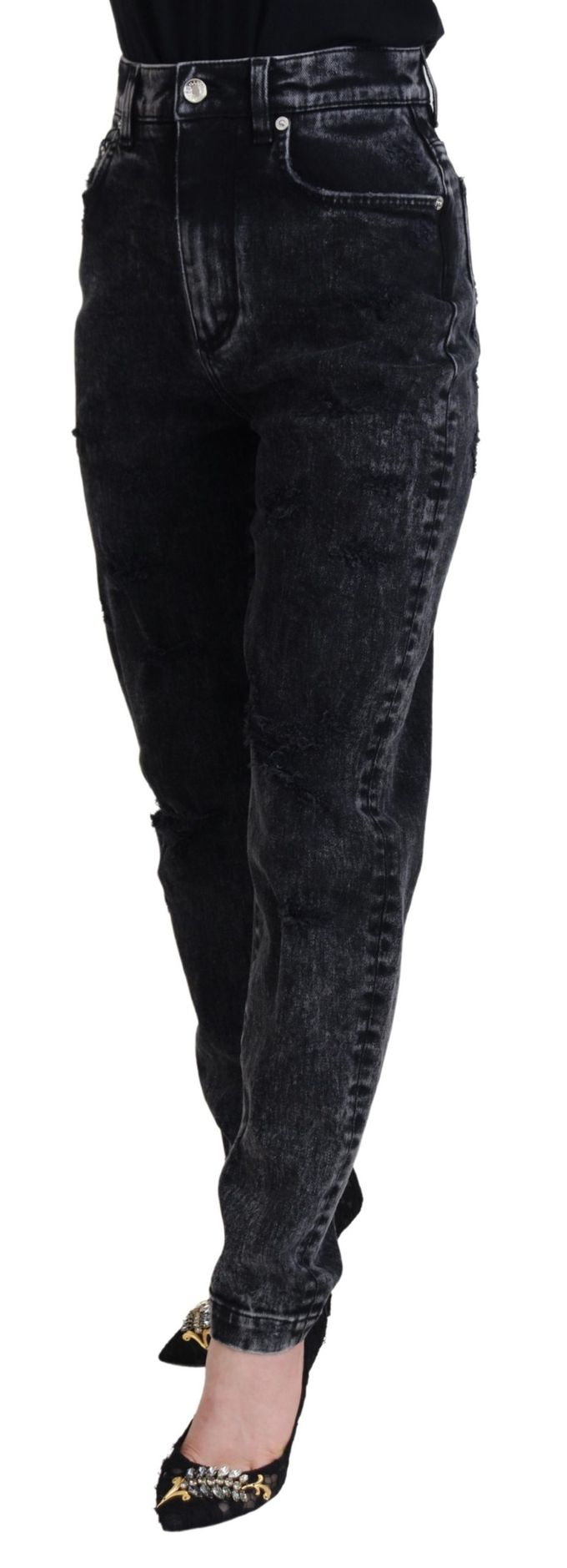 Relaxed Fit Jeans Acid Wash Stijl
