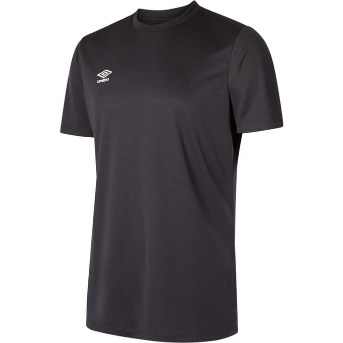 Umbro Heren Club Trui met korte mouwen (Koolstof/Wit)