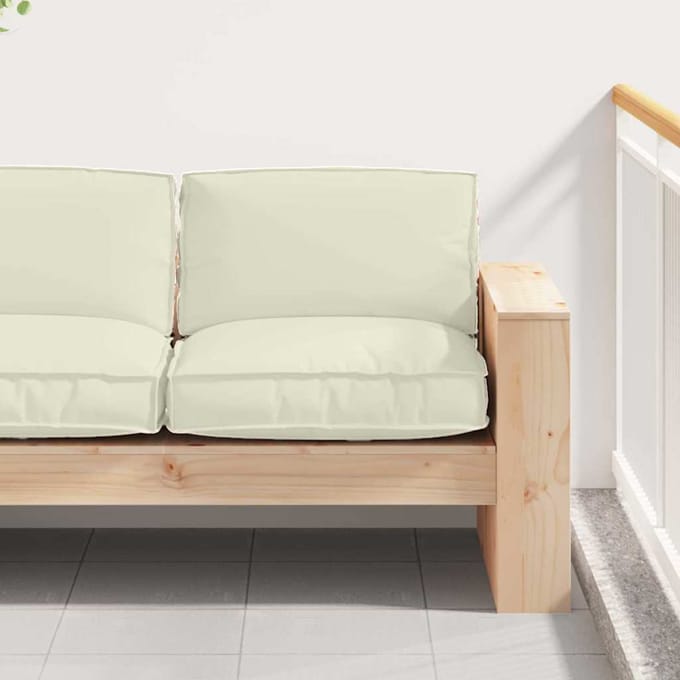 vidaXL - Kussen - Crème - 80 - x - 80 - x - 12 - cm - Oxford - Stof