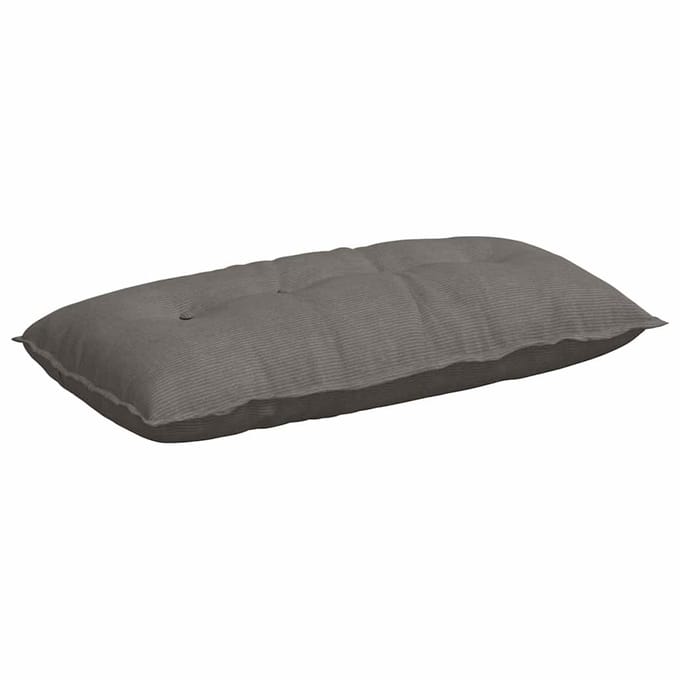 vidaXL - Rugkussen - Lichtgrijs - 100 - x - 50 - x - 19 - cm - Corduroy - stof