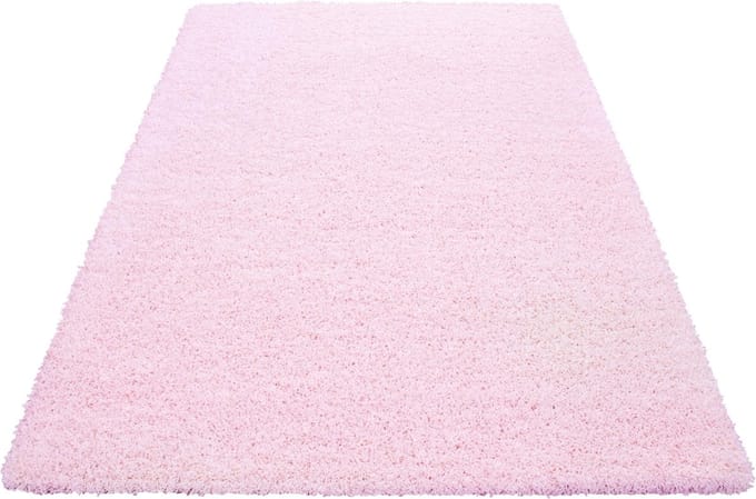 Hoogpolig vloerkleed Life - roze - 240x340 cm