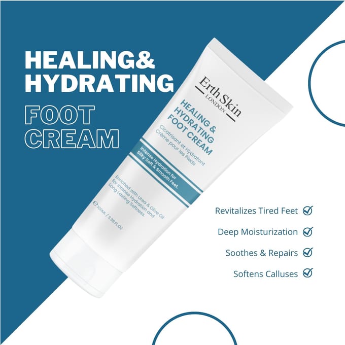 ErthSkin London GENEZENDE EN HYDRATERENDE VOETCRÈME 100
