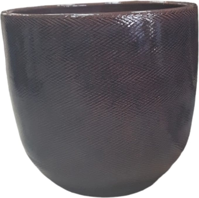 Mica Decorations Bloempot bruin H31,5xD34cm