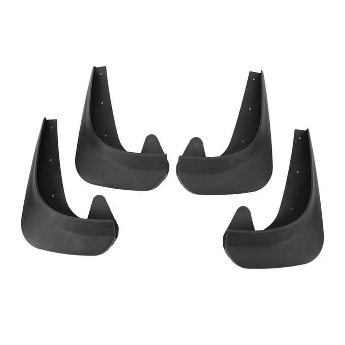 4 stuks Universele Spatlappen Set Anti-Spat Voor en Achter Spatborden voor Auto Pick-up Truck SUV Zwart black