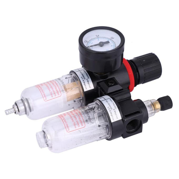 G1 4 Olie Water Afscheider Filter met Snelkoppeling AFC2000 AL2000 Luchttoevoereenheid wit