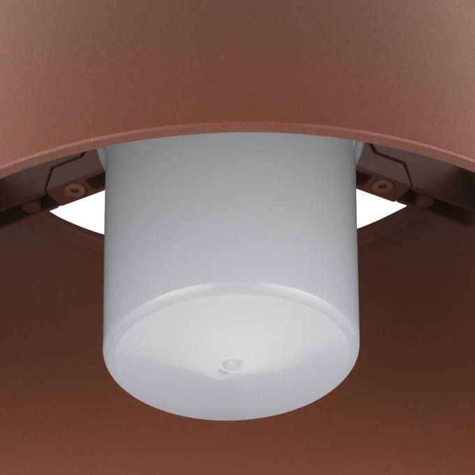 SLV plafondlamp Photoni, roestkleurig, aluminium, Ø 25 cm