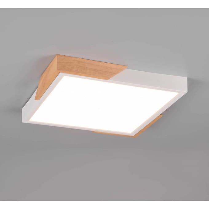 Reality Leuchten LED plafondlamp Meta, 31,5x31,5cm, 3.000K, wit