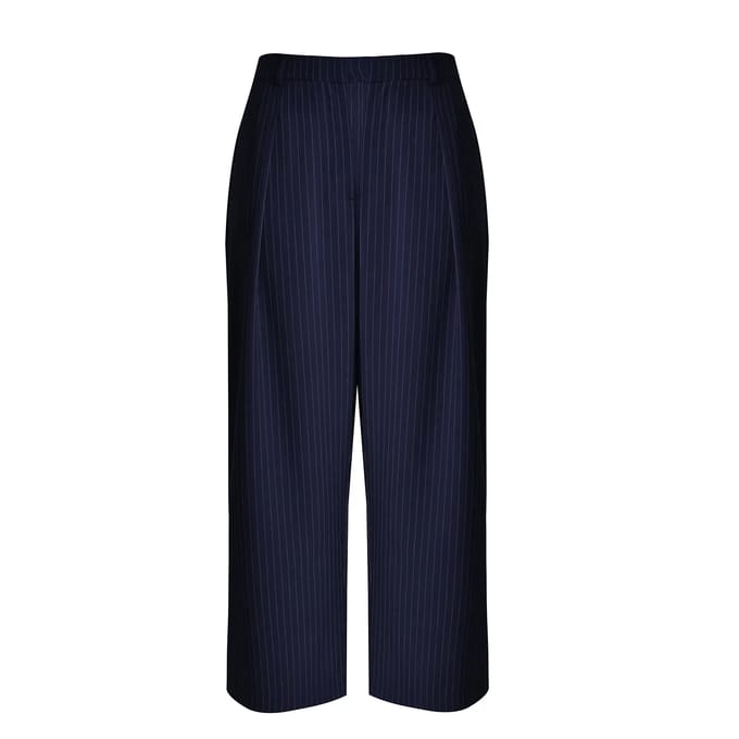 Gestreepte damesbroek Mat Fashion Wide Leg