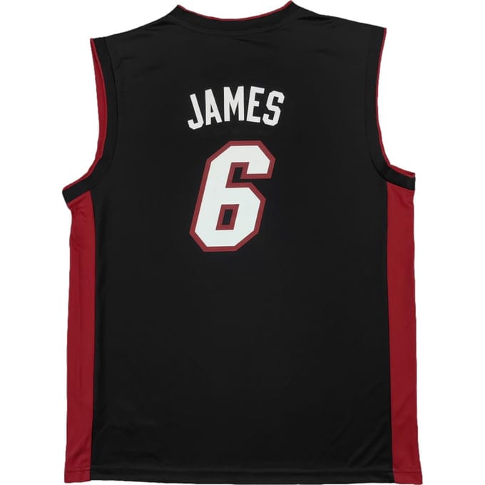 Adidas LeBron James Miami Heat Comfortabel Zacht Mouwloos Bedrukt Basketbalshirt Heren jersey Zwart 7818A-314-AEB1382 M brown