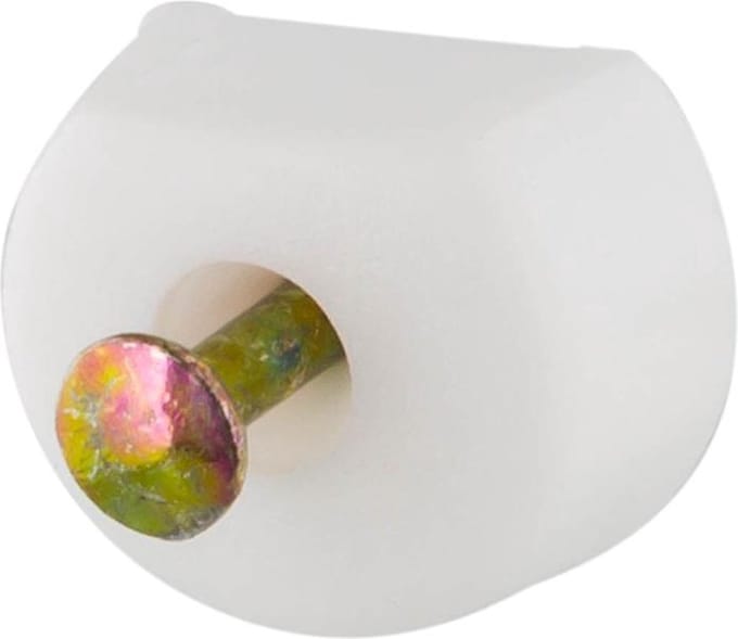 Starx- kastplankdrager met nagel - wit 24 stuks