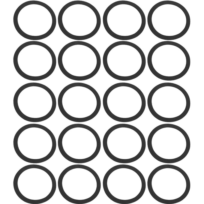 20 stuks luidspreker afdichtingsring EVA schokbestendig antislip geluidsreductie afdichtring voor draagbaar gray
