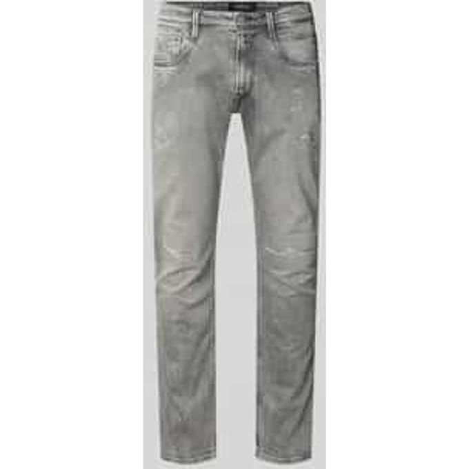 Slim fit jeans in used-look model 'Anbass'