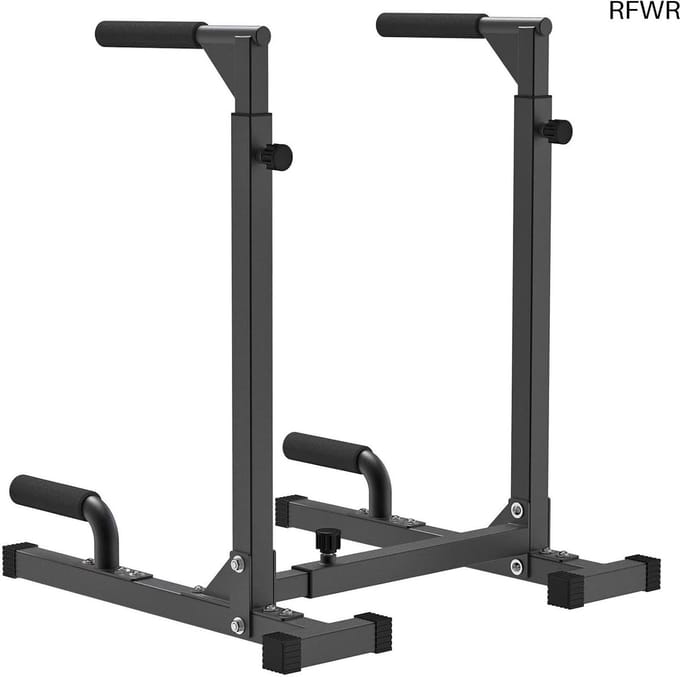 RFWR® Stevig Dipstation met Verstelbare Hoogte voor Thuis Gym - Multifunctionele Parallelle Staven voor Krachttraining