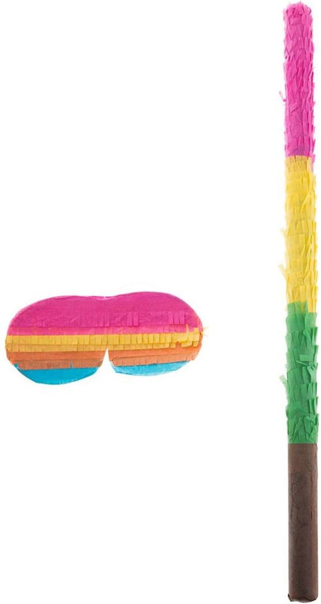 Pinata stok 54cm en masker