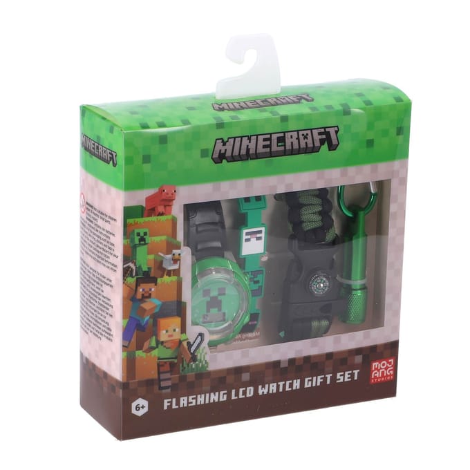 Accutime - LCD Minecraft Horloge Met Accessoires