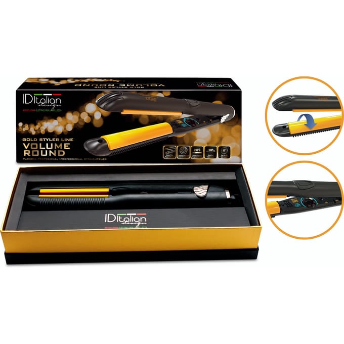 Keramische Stijltang Met Afgeronde Platen - Gold Straightener