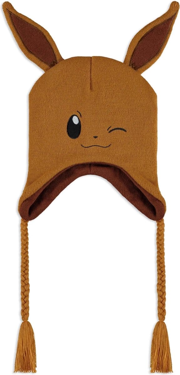 Pokémon Evoli Beanie bruin Polyester Unisex - Fan merch, Gaming, Nintendo