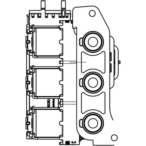 AEG elektrisch ventiel, 3-wegs, set, Vortex 140154045011