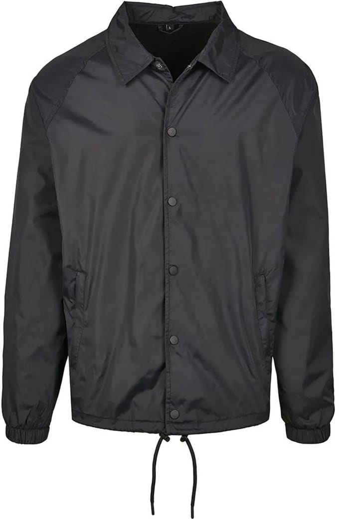 Build your Brand Coach Jacket BY128 - Black - 3XL