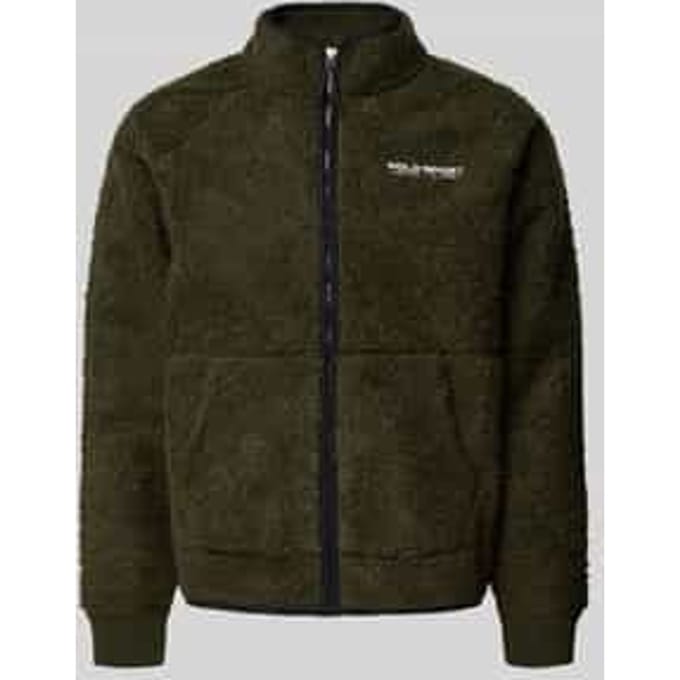 Sweatjack met opstaande kraag