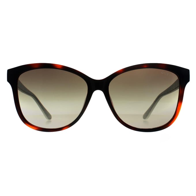 Guess Square Vrouw Donker Havana Groen Kleurverloop GU7920