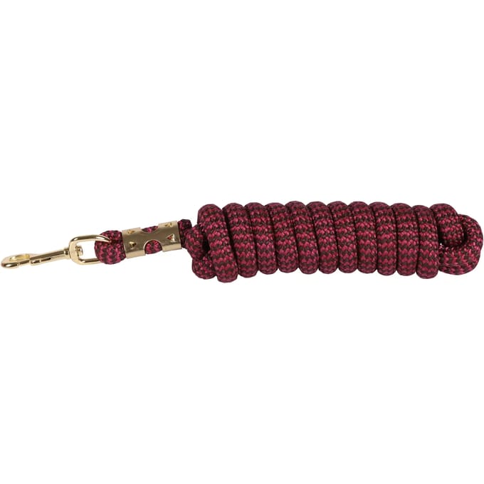 Harry's Horse Halstertouw PP 3 meter Bordo/ Brown | goud | Touw paard