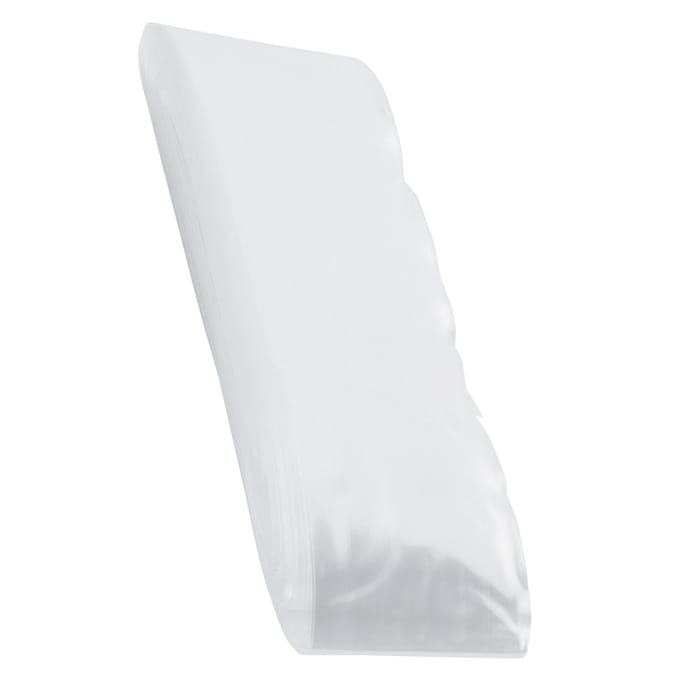 50m x 50mm Plastic Eetbare Worst Ham Hotdog Darm Schil voor Worst Maken white