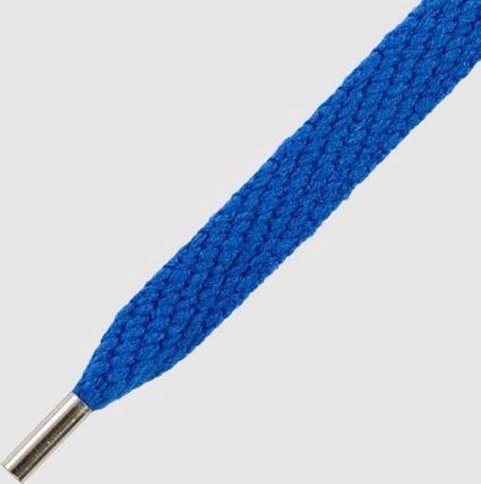 10 mm x 130 cm Blauw Plat -  Magnetische tips - Mr.Lacy Magnies Voorkom slepende veters