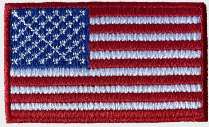 Patchy® – Amerikaanse Vlag Strijk Embleem Patch 6.5 x 4 cm