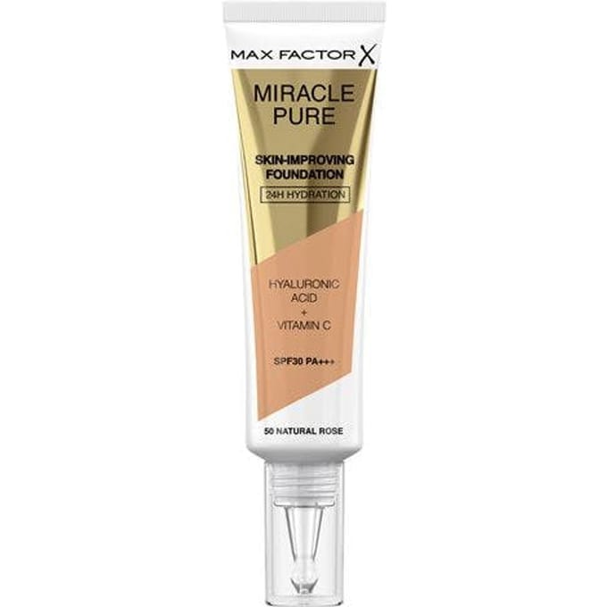 Max Factor Miracle Pure Skin-Improving Vegan Foundation - 50 Natural Rose