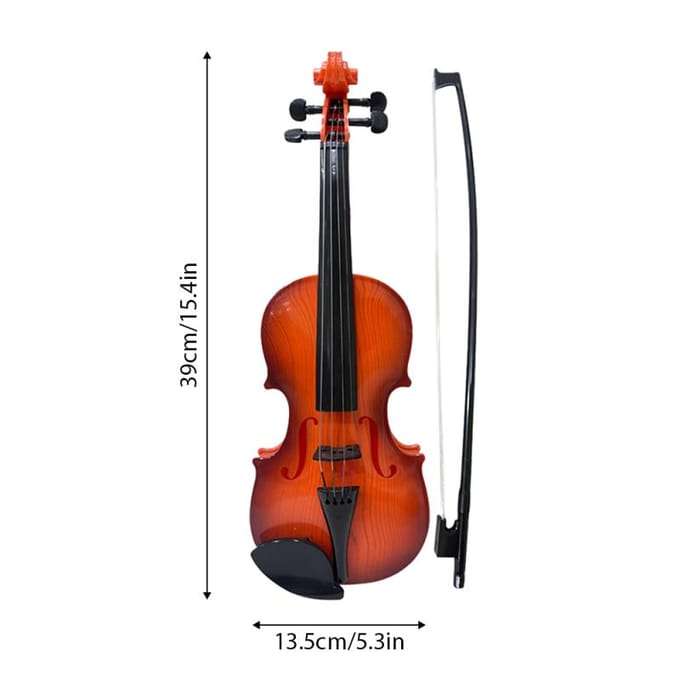 Kit de violon simulé pour pratique de la musique, accessoires de Performance pour instruments de musique, cordes réglables pour débutants black