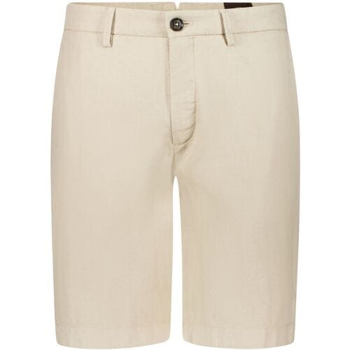 Gardeur Bermuda Jordan-1 Authentic Herringbone Low Crease Finish Soft Touch Zand / male