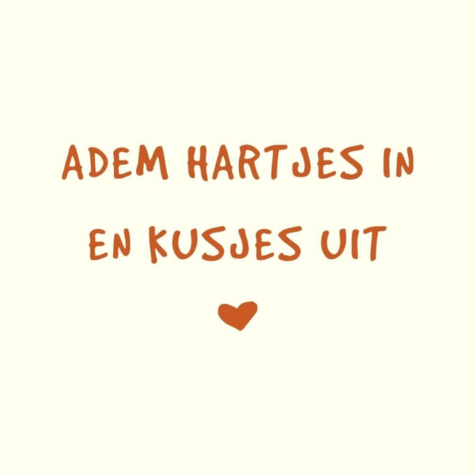 HomeBound by KY | Tegeltje - adem hartjes in | tegeltje