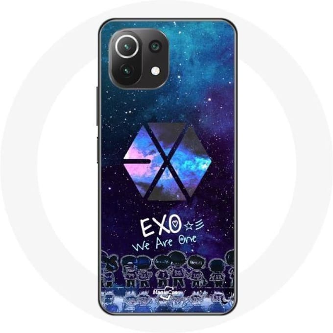 Coque pour Xiaomi Mi 11 Lite Exo Groupe K-pop Logo we are one