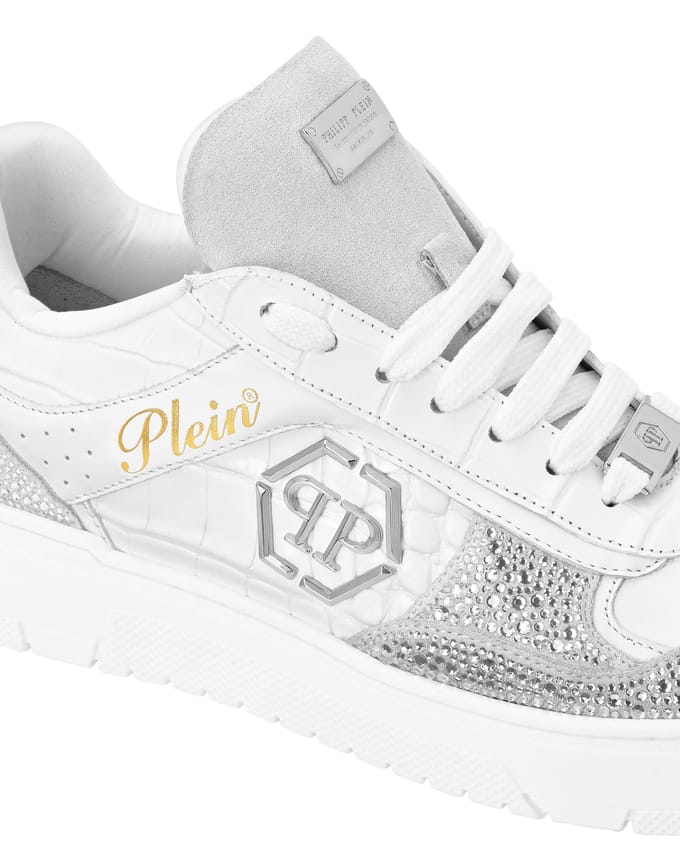 Low Top Sneakers Mix Strass Cocco