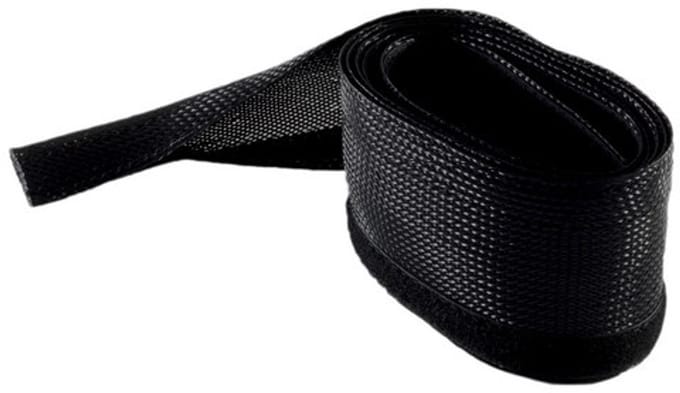 Polyester kabelsleeve | klittenband sluiting | 51 mm | zwart | 2 meter