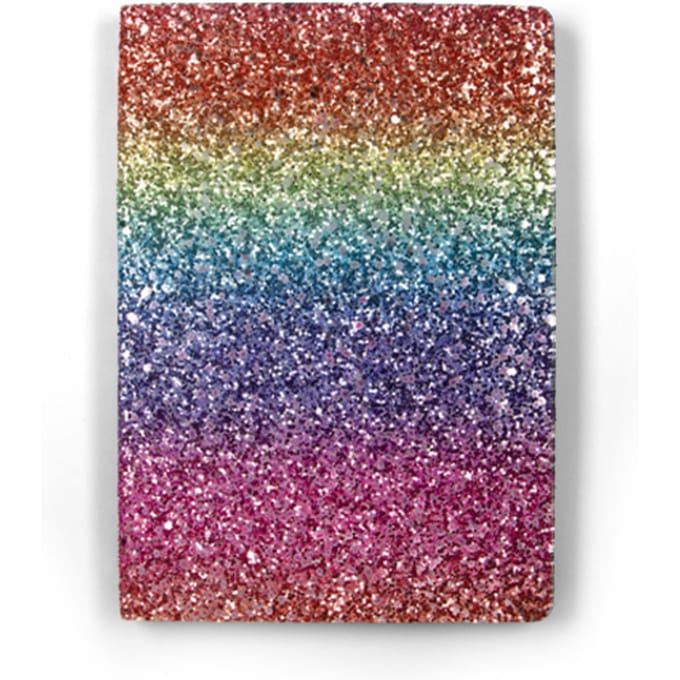 Notitieboek Paperclip Rainbow A5 lijn 96 vel 100gr glitter