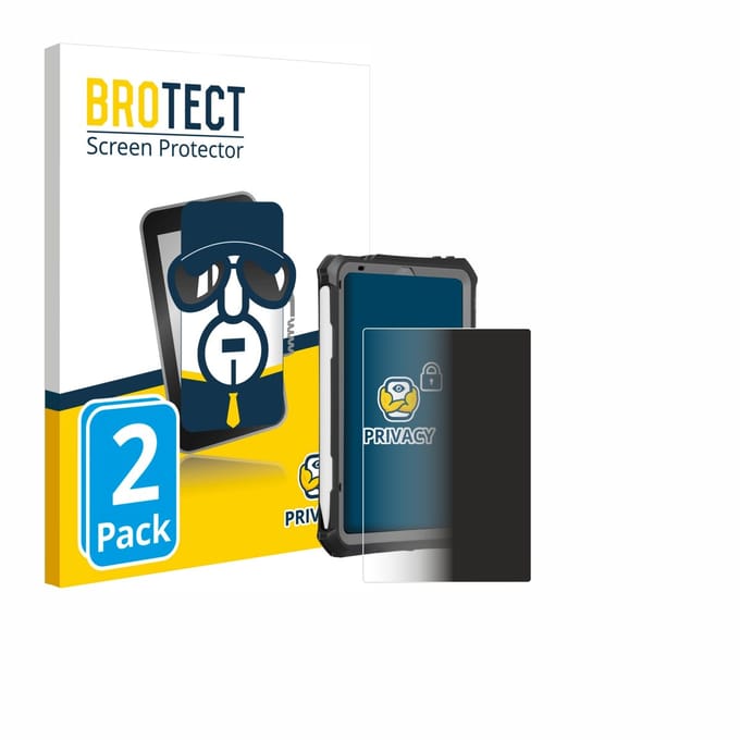 BROTECT - privacy screenprotector voor Apple iPad Mini 7 2024 (case-friendly) - Folie Beschermfolie Blauwlichtfilter 2 Stuks