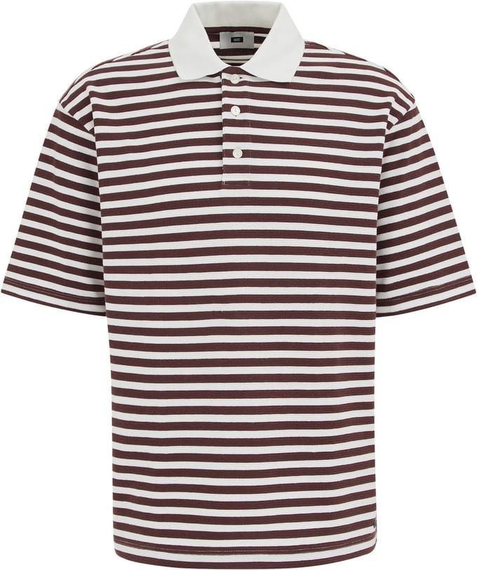 WE Fashion Heren relaxed fit gestreepte polo met structuur