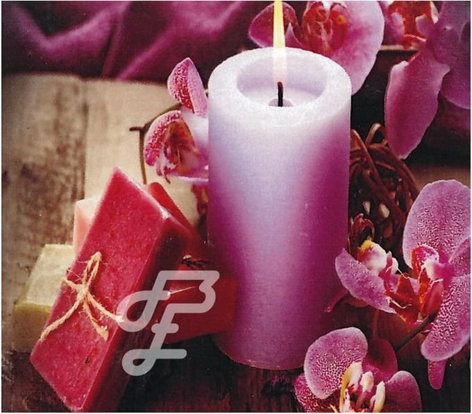 Diamond painting 50 x 40 Kaars en orchidee