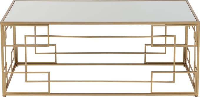 J-Line salontafel Lijnen - metaal/glas - goud