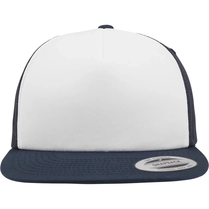 Flexfit - Foam Trucker with White Front nvy/wht/nvy one size Trucker pet - Blauw/Wit